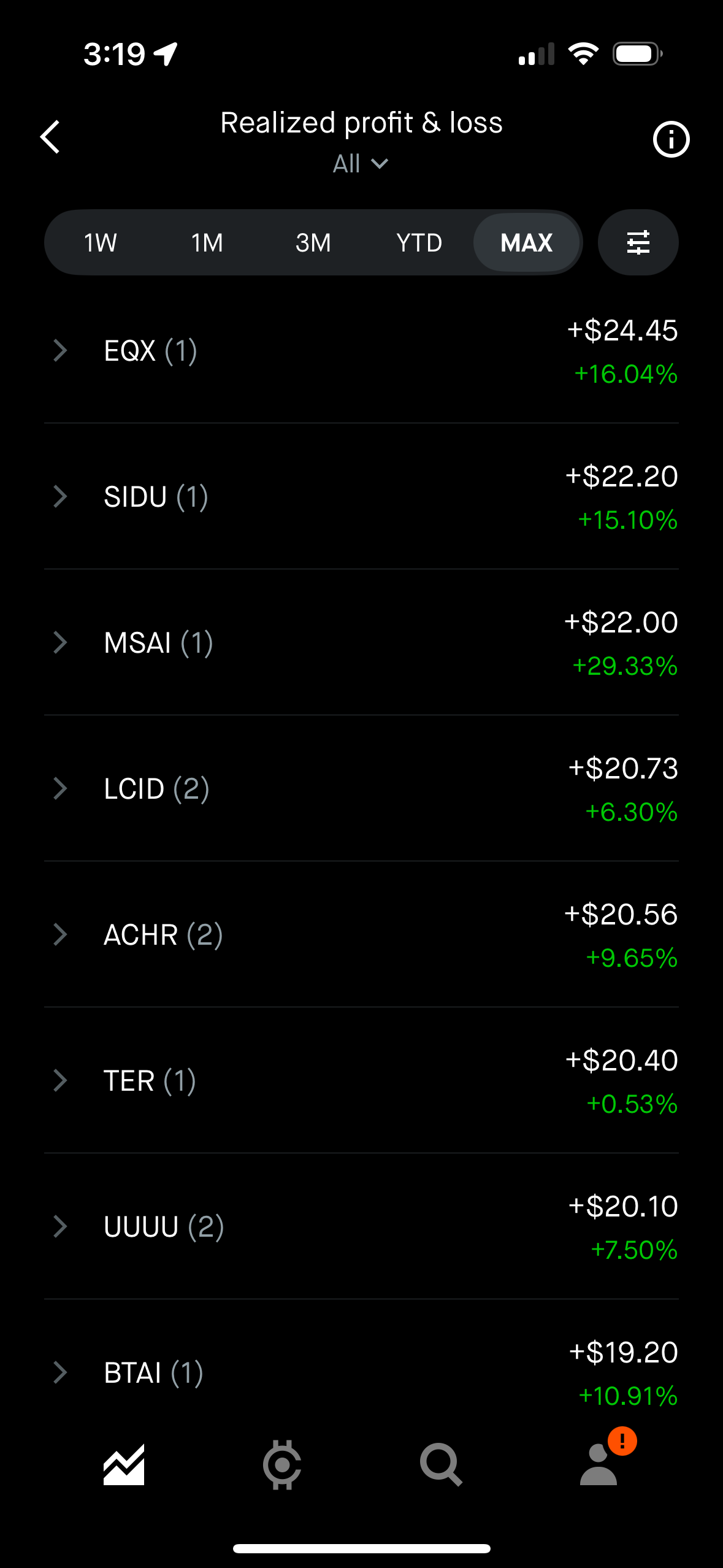 MSAI, LCID, ACHR Wins